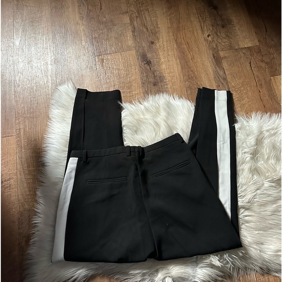 & OTHER STORIES Grosgrain Side Panel Trousers In Black - Picture 6 of 7